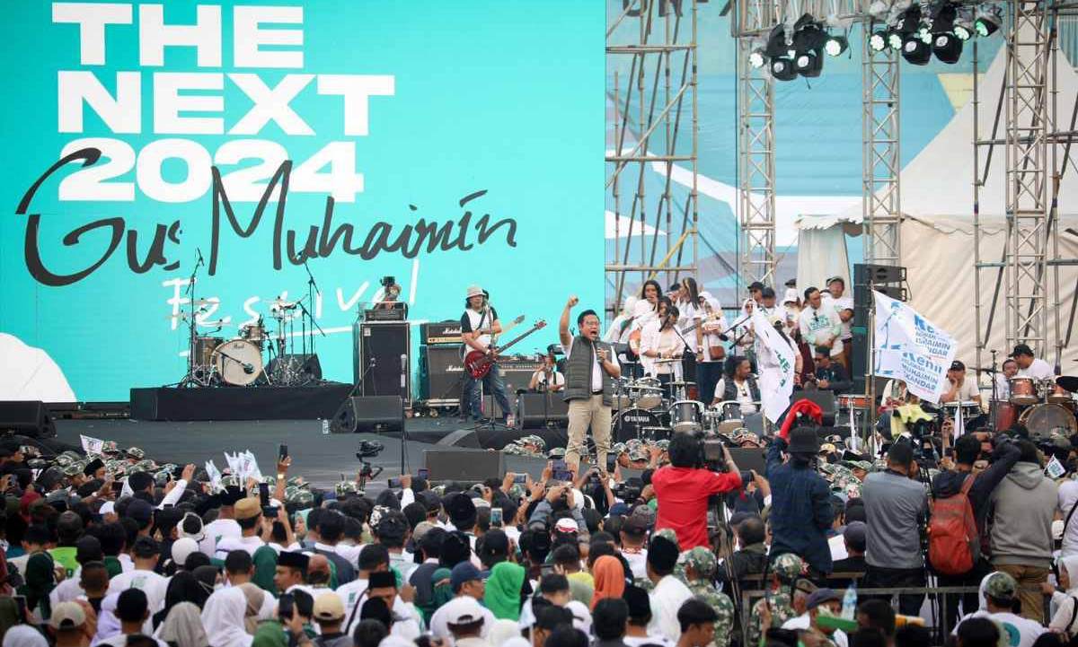 Ratusan Ribu Relawan 'Goyang' Sidoarjo, Gus Muhaimin: Energi Memenangkan Pilpres 2024